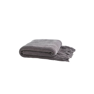 Stripe Knitted Blanket - Khaki