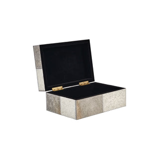 Checker Horsehair Storage Box