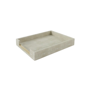 Faux Shagreen Paper Tray