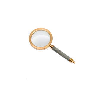 Faux Shagreen Magnifying Glass