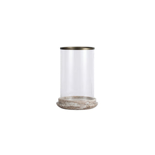 Silver Grey Marble Candle Lantern