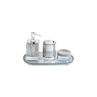 Crystal Bathroom Set - Grey
