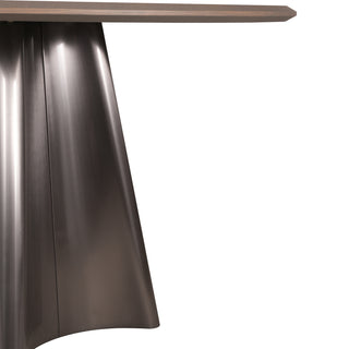 Ripple Round Dining Table - Grey Wood