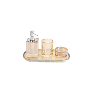 Crystal Bathroom Set - Amber