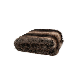 Brown Faux Fur Blanket - Small
