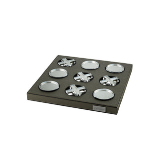 Faux Leather Tic Tac Toe - Green