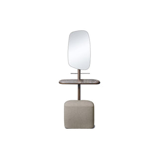 Harriet Wall-Mount Mirror with Stool