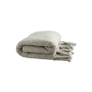 Franks Wool-Blended Blanket - Beige