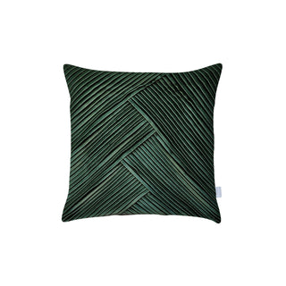 Rory Pleated Velvet Cushion Cover - Forest