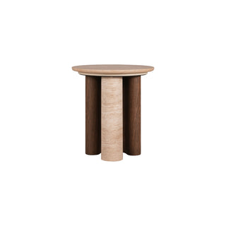Sylvan Travertine Side Table