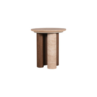 Sylvan Travertine Side Table