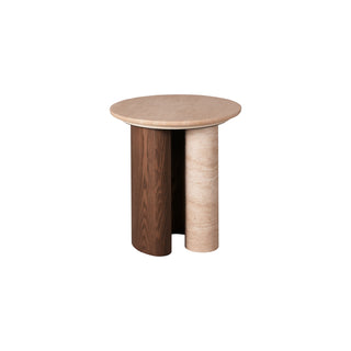 Sylvan Travertine Side Table