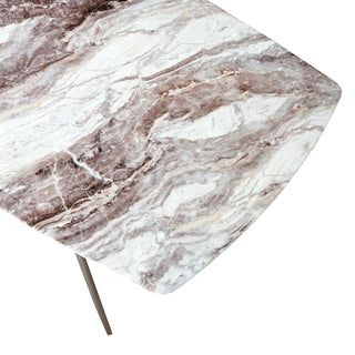 Wilson Marble Dining Table - Brown