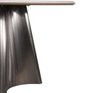 Ripple Round Dining Table - White Marble
