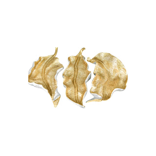 Cedric Gold and Silver Leaf Wall Decor S/3