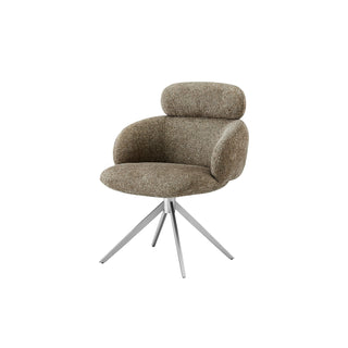 Damian Swivel Dining Chair - Brown