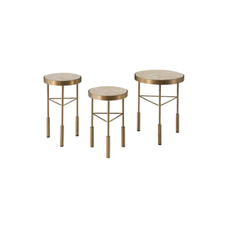 Campbell Travertine Side Table - Medium