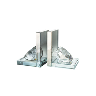 Hemisphere Crystal Bookend