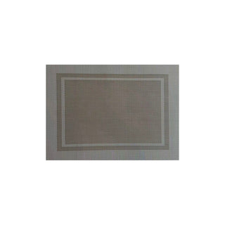 Two-Tone Border Placemat - Beige